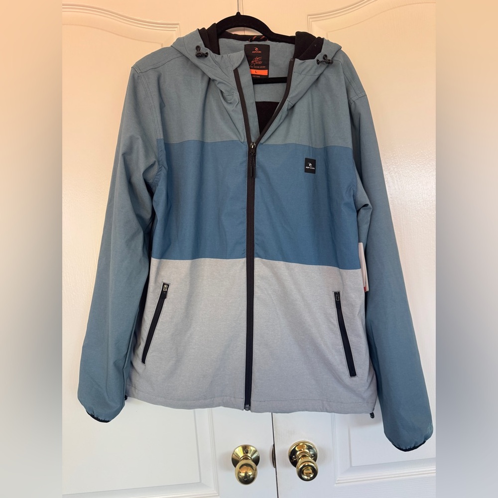 NWT Men's light weight "Rip Curl Elite Anti-Series ZT Jacket" size large